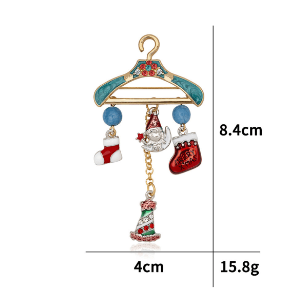 Julklappar Broscher Julsnöflingor älgkransar klockor