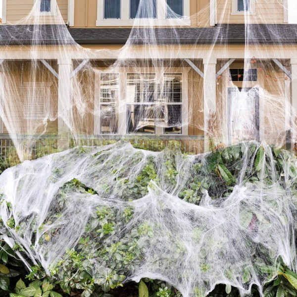 1000 Sqft Stretch Spider Web för inomhus och utomhus