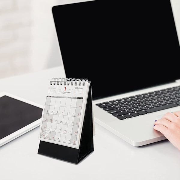 2022 Skrivebords Kalender Mini Desktop Stående Flip Månedlig Kalender