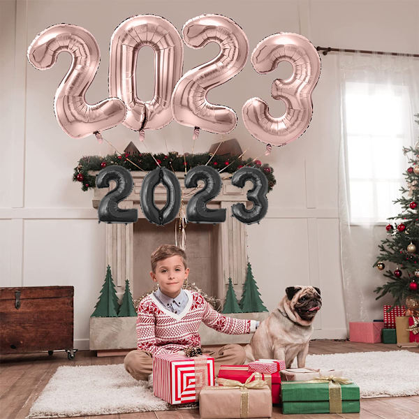 2023 Folionumeroballonkeja vuoden 2023 uudenvuoden aaton juhlaan
