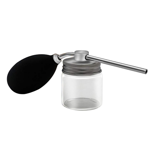 Aluminiumlock Talc Puderblåsare Puff Barber Talk Dispenser