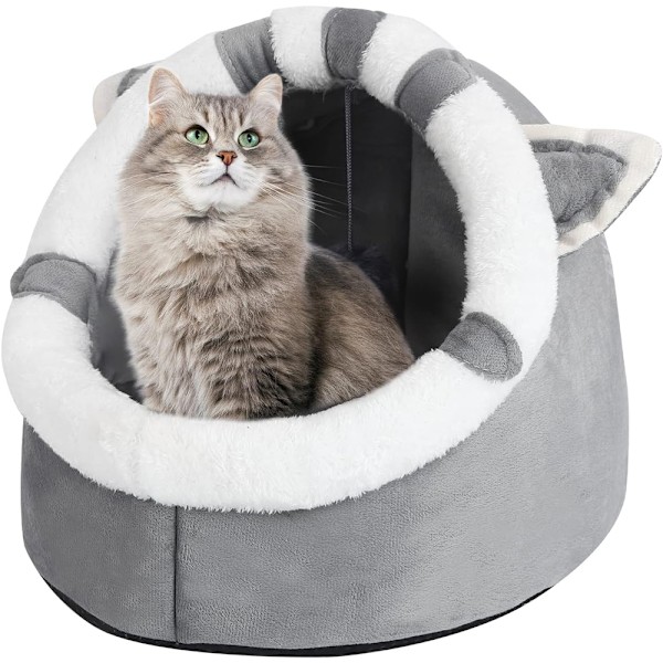 Haustierbett Pet Den Bed Soft Pet House Comfortable Tent Den Bed Warm Cat Pet Den Sleeping Bed Cat Puppy Comfortable Pet Cushion Bed