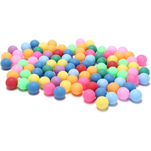 50 kpl / pakkaus värillisiä pingispalloja 40 mm 2,4 g