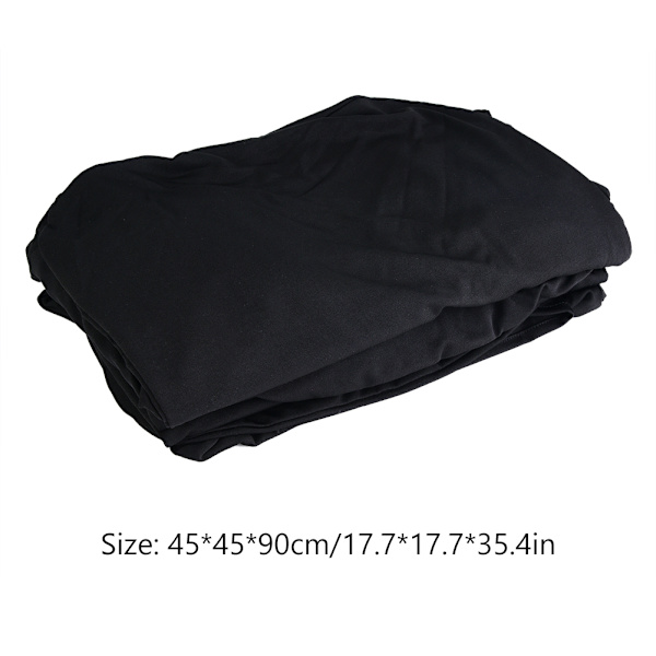 Spandex Stretch Folding Elastisk Stolkledning for Bryllup Fest Bankett Dekorasjon Svart