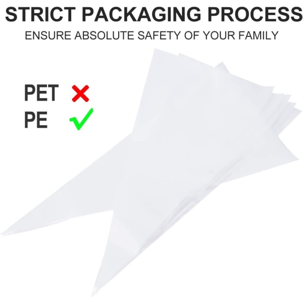 Konditorivarer Sprøyteposer, Ekstra tykke 16 tommers engangs sprøyteposer