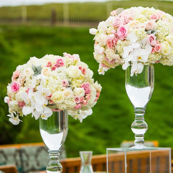 Gör-det-själv blomsterarrangemang Grön rund våt blomskum, bröllop