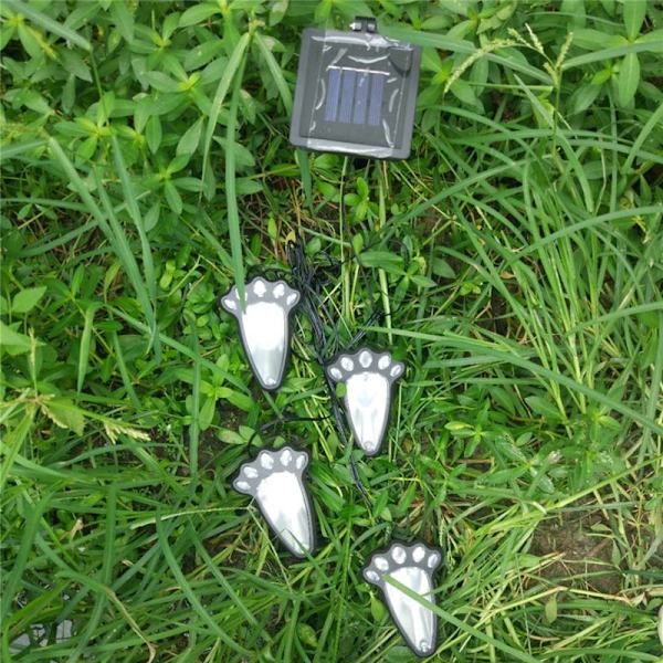 Solcellslampor Paw Lights (Set om 4), Djurspår Paw Lights Walkw
