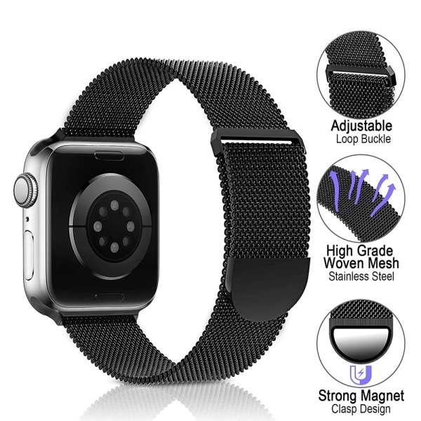 Metallrem kompatibel med Apple Watch-rem 38-41mm