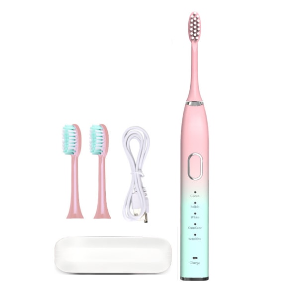 Elektrisk tandbørste med 8 børstehoveder til voksne, genopladelig