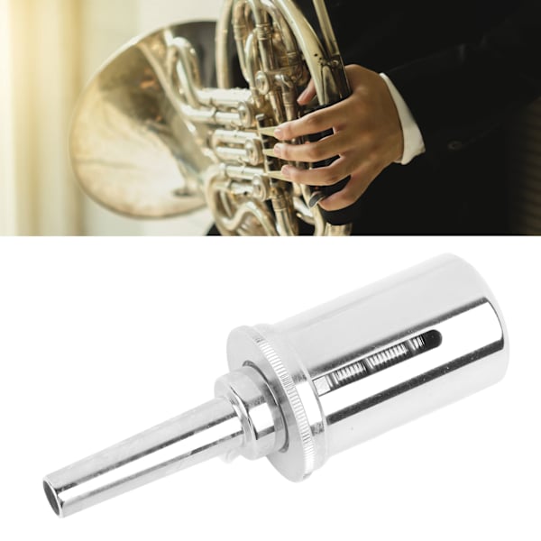 Trykkreduserende ventil for fransk horn, munnstykke i messing, instrumenttilbehør, sølv