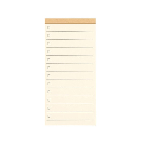 Checklista Anteckningsblock 50 blad Linje 12