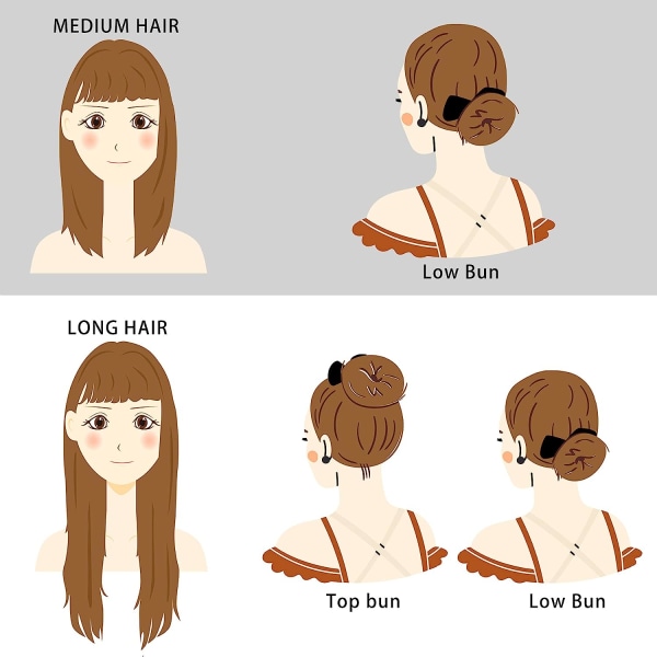 Hiustarvikkeet naisille, Leopard Style Hair Bun Maker, ranska