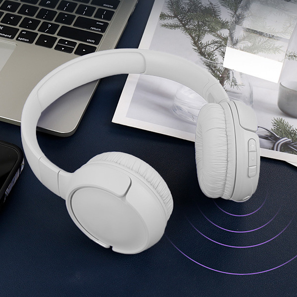Bluetooth T510 (Over Ear - Mikrofoni - Valkoinen)