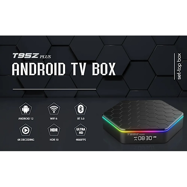 T95ZPlus ny Android 12 H618 tv-boks 8K HD nettverksspiller TV-boks