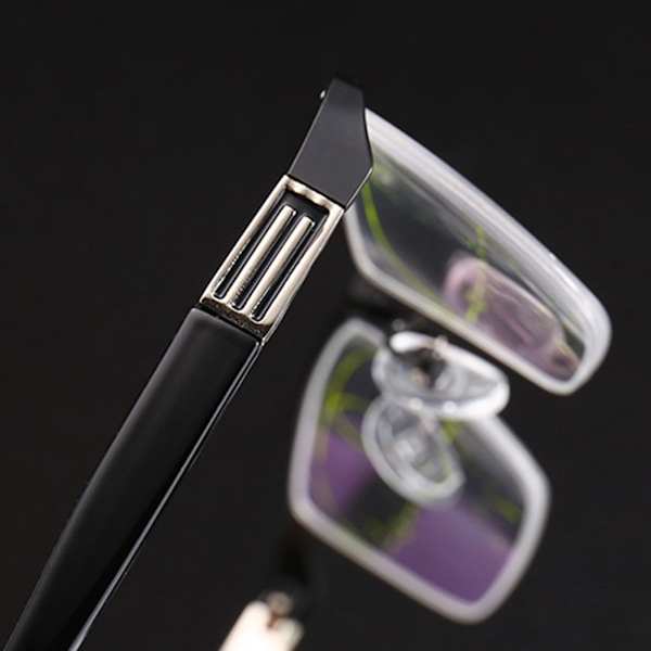 Unisex Män Kvinnor Bärbar Lätt Multifokala Läs Glasögon (200 Grader)