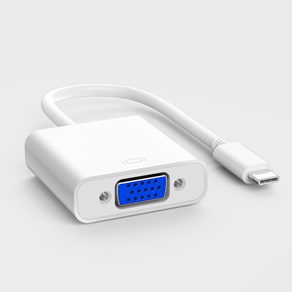 Multifunktionell USB C till VGA Adapter Typ C till VGA Adapter Konverterare