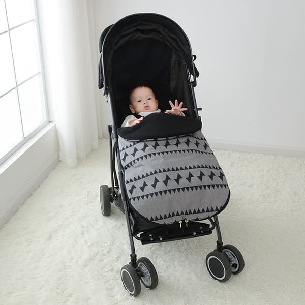 Vognpose, vindtett og kuldebestandig for høst og vinter, fleece, off-white