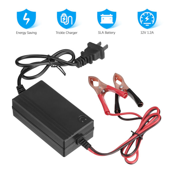 12V bärbar automatisk batteriladdare
