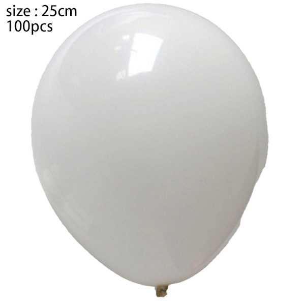 100-pack 10-tums tjocka ballonger, latex heliumballonger, för