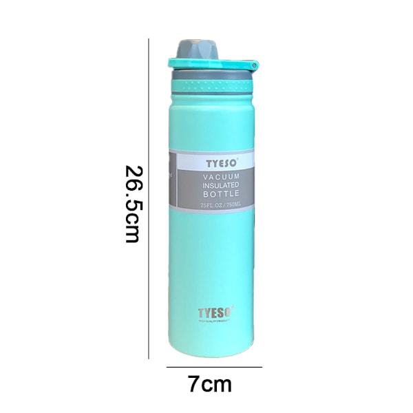 Skinny Shaker Bottle - Rustfrit Shaker Bottle - Isoleret