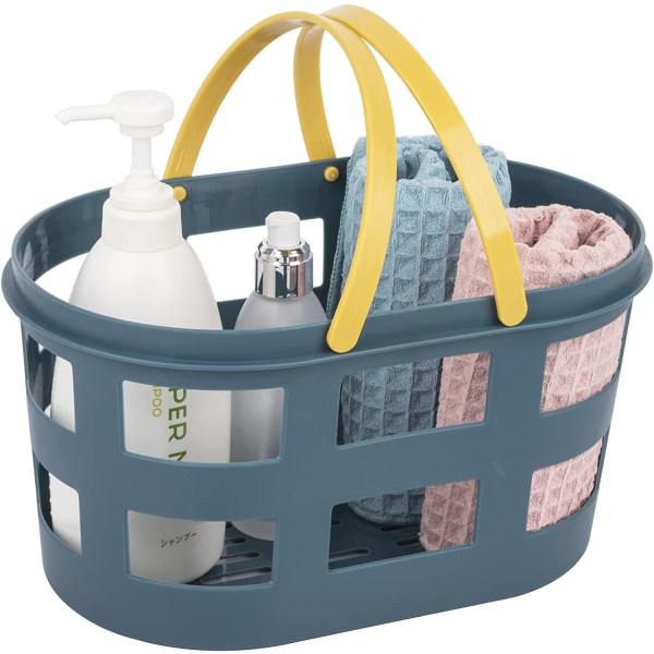 Portable Shower Caddy Tote Plastic Basket with Handle Storage