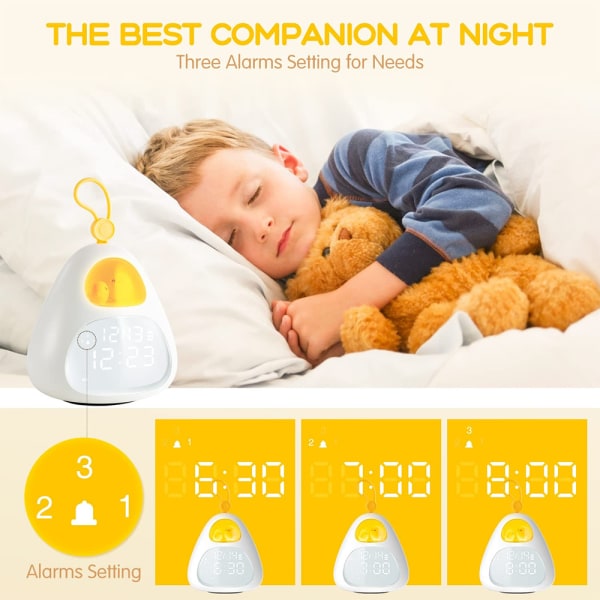 Nest Time Alarm Clock USB-lading Bærbar Vekkerklokke