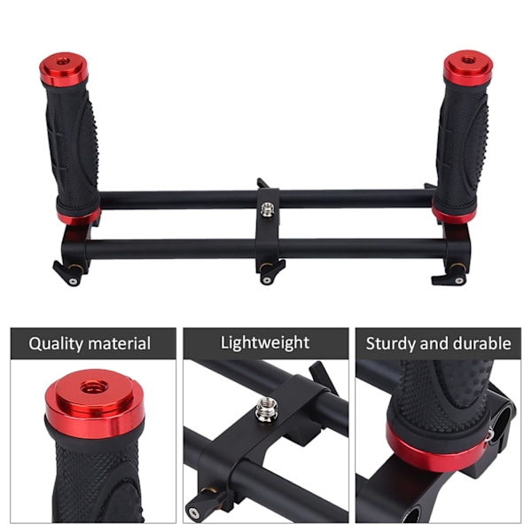 Kaksoiskahvajatke kahva Gimbal-vakaaja Rig-lisävaruste Zhiyun Feiyu -laitteille