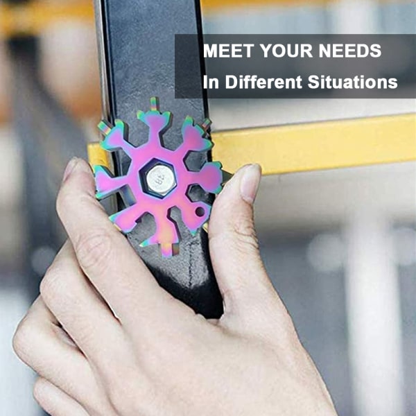 Snowflake Multi Tool, Snowboarding Skruvmejsel Kompakt Snowflake Multicolor
