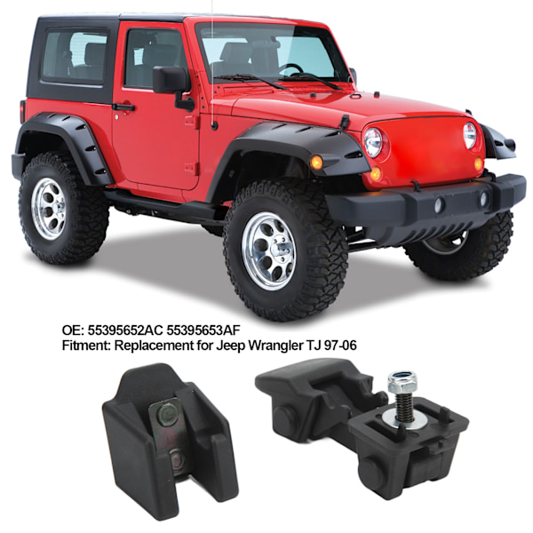 Etupellin Lukon Kiinnityslevy 55395652AC Vaihto-osa Jeep Wrangler TJ 97‑06