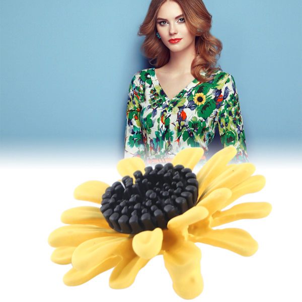 Daisy blomma brosch snygg utsökt kvinnor Daisy blomma brosch slag för kläder väskor tröjor
