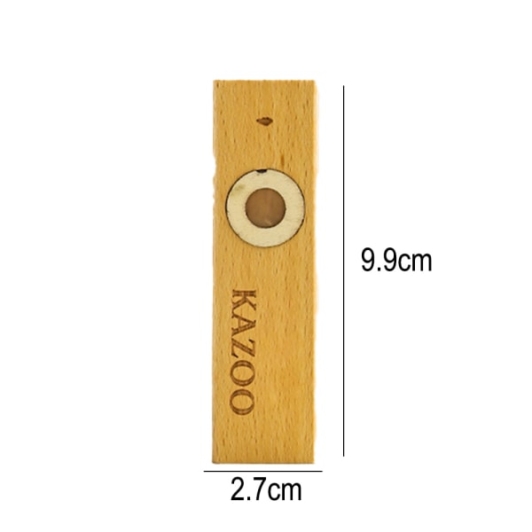 Wood Kazoo, Kazoo Patry musikinstrument och gitarr Light -colored