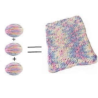 Rainbow Chenille Yarn Pack for Crafts Create Beautiful Scarves, Hats and More Safe and Durable Soft Crochet Yarn 35 Pudding