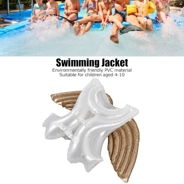 Ängelvinge Babybadring, Miljövänlig PVC Uppblåsbar Badring, Professionell Design Poolleksaker För Ökad Säkerhet Och