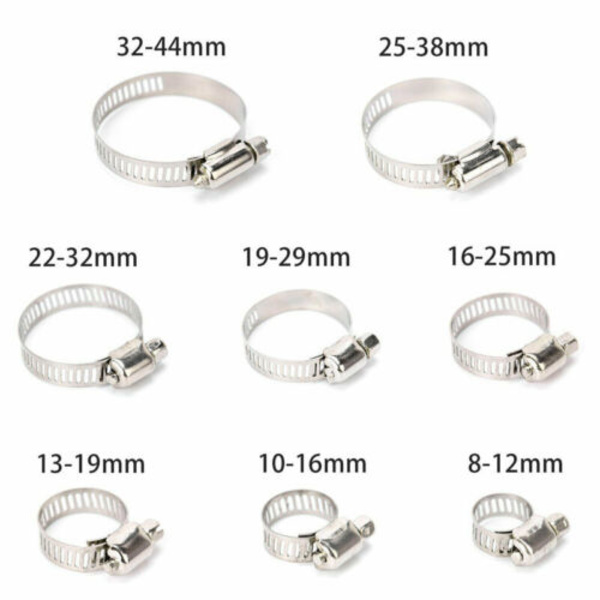 91-osainen letkunkiristin ruostumaton teräs W2 letkunkiristinsarja putkenkiristin 8mm - 44mm