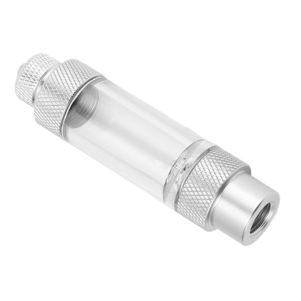 CO2 Boble Tæller Forhindre Tilbagevenden Nøjagtig Tælling Aluminium Legering Akvarium CO2 Regulator til Fisketanke Enkelt Hoved 80 X 20mm/3.14 X 0.79in