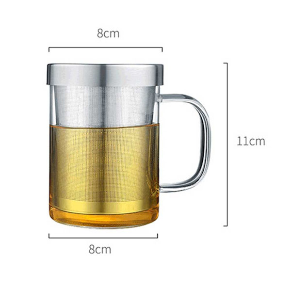 Glas Tekande med Infuser, Løs Te Tekande med Infuser,