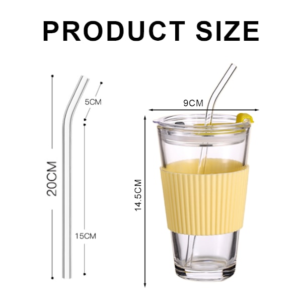 450 ml kaffekopp, mjölkkopp, tekopp, glas, kopp med sugrör, kopp med lock, dryckeskopp med kopphållare