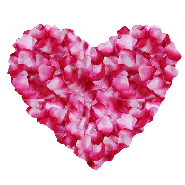 12 poser kunstige roseblader, ikke-vevde blomsterblader for