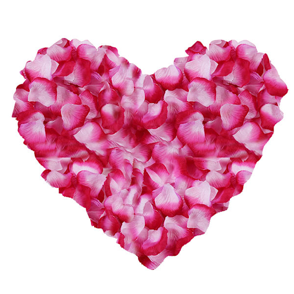 12 poser kunstige rosenblade, ikke-vævede blomsterblade til