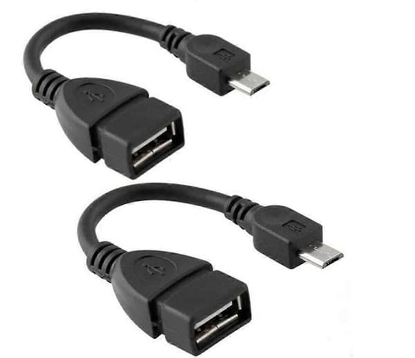 Micro USB OTG -sovitin Android Micromax A27 Ninja PlugandPlay OnTheGo -kaapelille (musta)[TT]