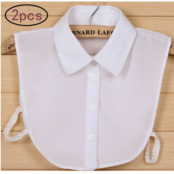 2 st löstagbar blus krage