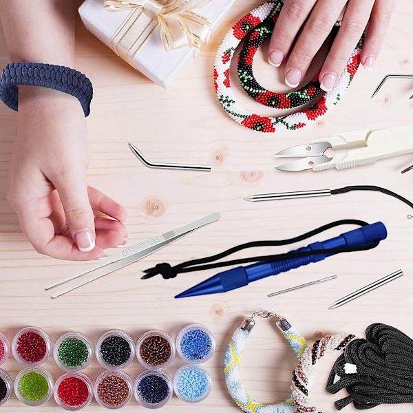 14 stk. Paracord nålesæt, Paracord FID snøring nåle og