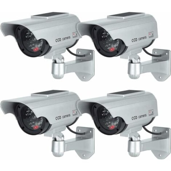 Dummy Cameras with Solar Panel, Fake Security CCTV Camera with