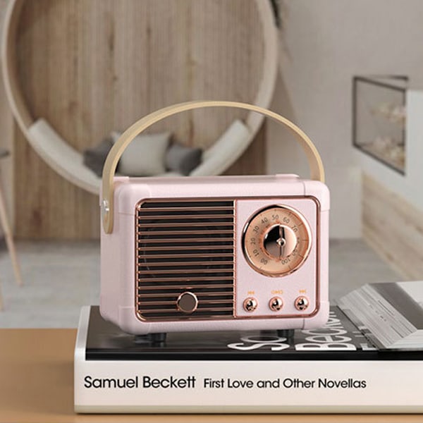 Retro Bluetooth-kaiutin, Vintage-sisustus, Pieni langaton Bluetooth-kaiutin, Söpö vanhanaikainen tyyli