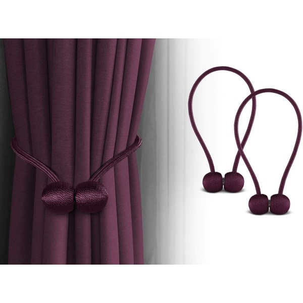 Magnetic Curtain Tieback Curtain Clips Rope Back Curtain Holders