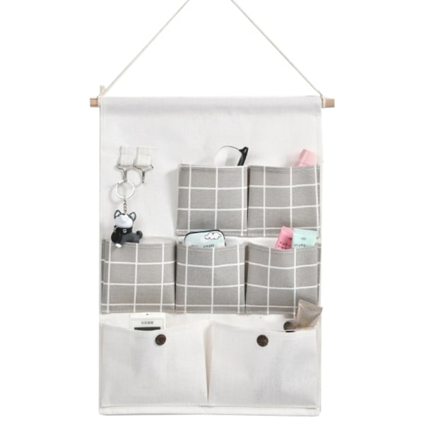 Wall-hangable storage bag for dormitory student fabric