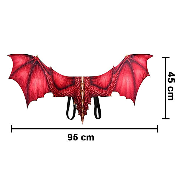 Halloween dragevinger dragekostyme tilbehør i non-woven