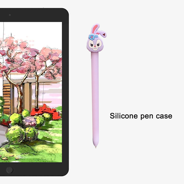 Cartoon Apple Pencil 2:n sukupolven silikonikynäteline