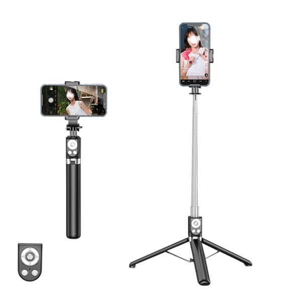 Selfie Stick, Udtrækkelig Selfie Stick med Tik Tok genopladelig