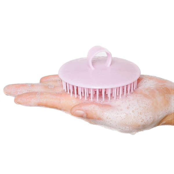 4-pack hårbottenexfolieringsborste mjällrengöringsborste, flexibel hårbottenmassageborste, duschhårbottenborste